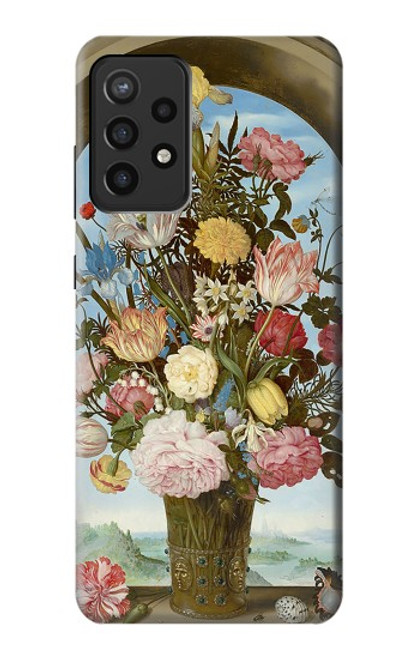 S3749 Vase de fleurs Etui Coque Housse pour Samsung Galaxy A72, Galaxy A72 5G