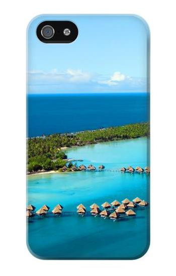 S0844 Bora Bora Island Etui Coque Housse pour iPhone 5 5S SE