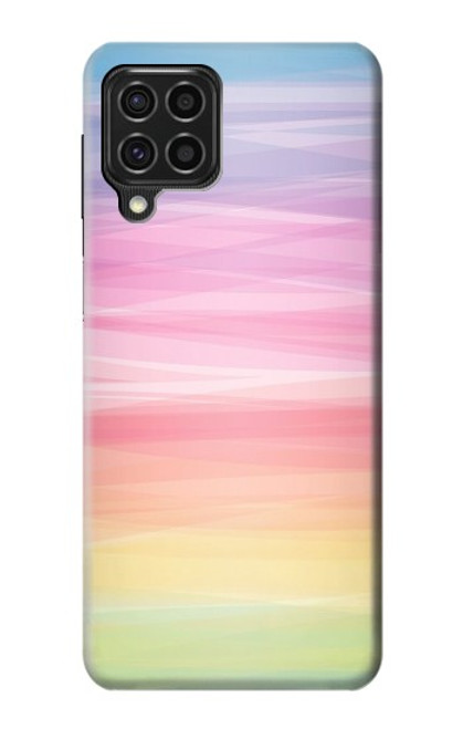 S3507 Coloré Arc-en-ciel pastel Etui Coque Housse pour Samsung Galaxy F62