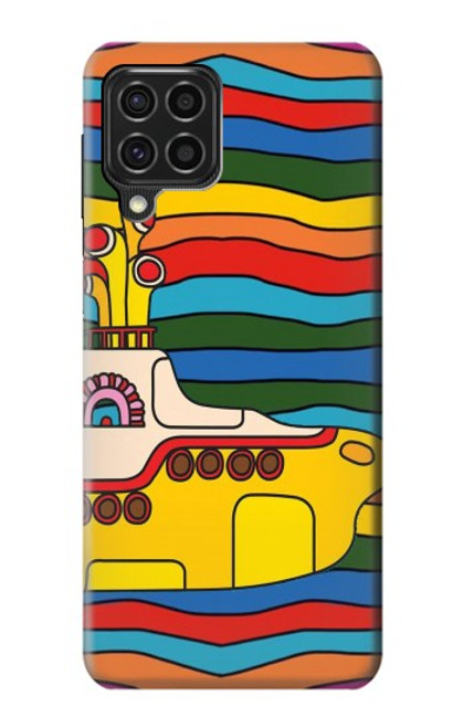 S3599 Hippie submarin Jaune Etui Coque Housse pour Samsung Galaxy F62