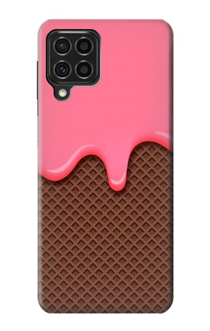 S3754 Cornet de crème glacée à la fraise Etui Coque Housse pour Samsung Galaxy F62