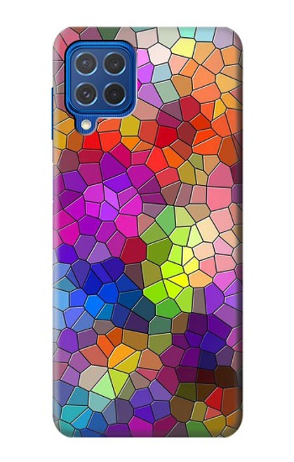 S3677 Mosaïques de briques colorées Etui Coque Housse pour Samsung Galaxy M62