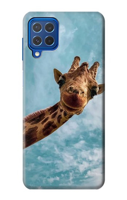 S3680 Girafe de sourire mignon Etui Coque Housse pour Samsung Galaxy M62