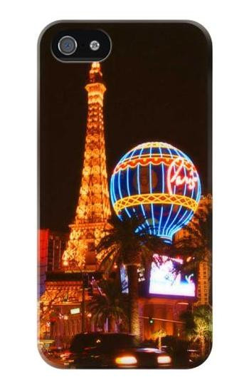S0893 Las Vegas Etui Coque Housse pour iPhone 5 5S SE