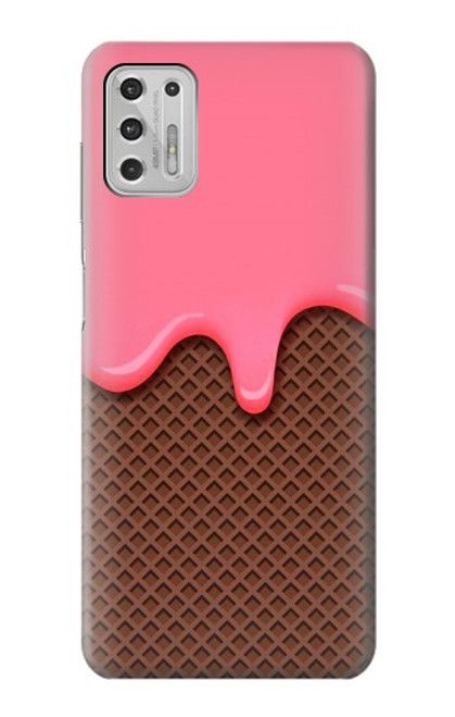 S3754 Cornet de crème glacée à la fraise Etui Coque Housse pour Motorola Moto G Stylus (2021)