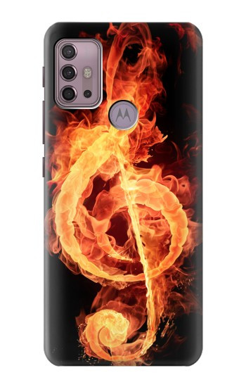 S0493 Note de musique Graver Etui Coque Housse pour Motorola Moto G30, G20, G10