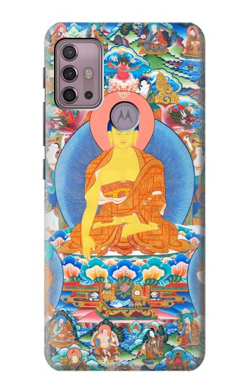 S1256 Peinture Bouddha Etui Coque Housse pour Motorola Moto G30, G20, G10