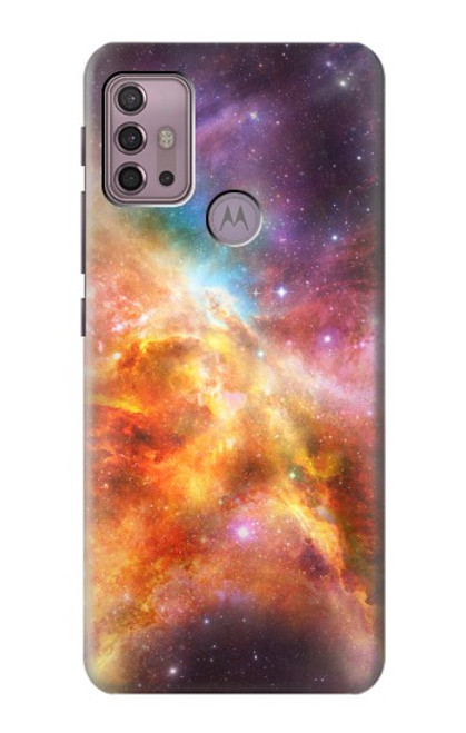 S1963 Nébuleuse Arc en ciel espace Etui Coque Housse pour Motorola Moto G30, G20, G10