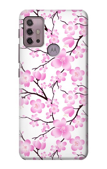S1972 Sakura fleur de Cerisiers Etui Coque Housse pour Motorola Moto G30, G20, G10