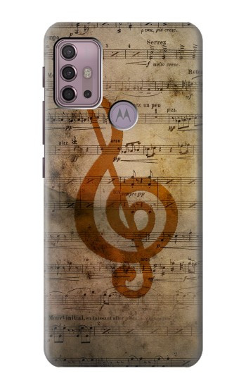S2368 Note de musique Etui Coque Housse pour Motorola Moto G30, G20, G10