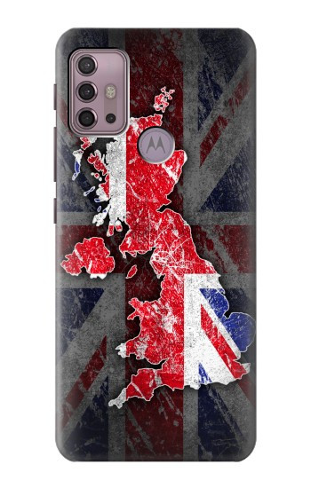 S2936 Royaume-Uni Drapeau britannique Carte Etui Coque Housse pour Motorola Moto G30, G20, G10
