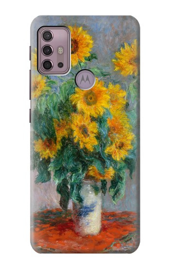 S2937 Claude Monet Bouquet de tournesols Etui Coque Housse pour Motorola Moto G30, G20, G10