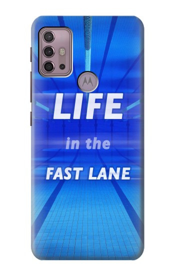 S3136 La vie dans la voie rapide Piscine Etui Coque Housse pour Motorola Moto G30, G20, G10