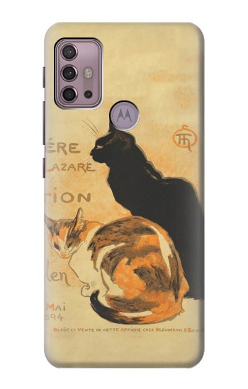 S3229 Affiche de chat millésimé Etui Coque Housse pour Motorola Moto G30, G20, G10