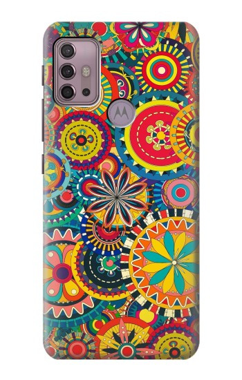 S3272 Motif coloré Etui Coque Housse pour Motorola Moto G30, G20, G10