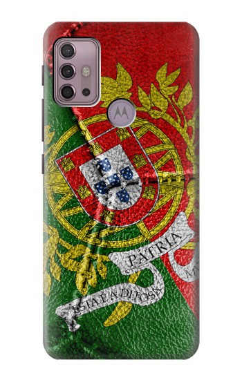 S3300 Portugal Drapeau graphique Football Millésime Etui Coque Housse pour Motorola Moto G30, G20, G10