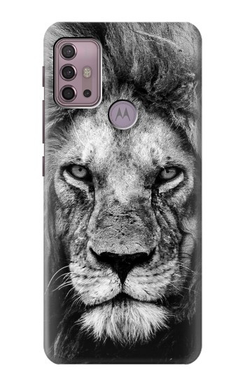 S3372 Lion Visage Etui Coque Housse pour Motorola Moto G30, G20, G10