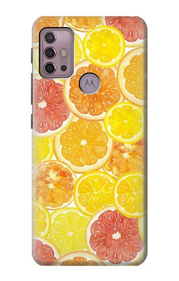 S3408 citron Etui Coque Housse pour Motorola Moto G30, G20, G10
