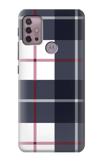 S3452 Plaid en tissu Etui Coque Housse pour Motorola Moto G30, G20, G10