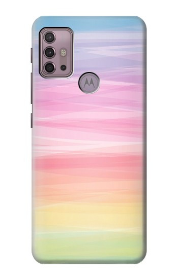 S3507 Coloré Arc-en-ciel pastel Etui Coque Housse pour Motorola Moto G30, G20, G10