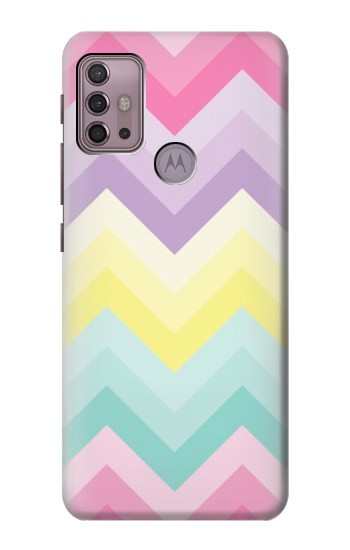 S3514 Arc en ciel Zigzag Etui Coque Housse pour Motorola Moto G30, G20, G10