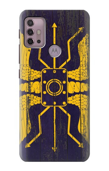 S3546 Roman Bouclier Bleu Etui Coque Housse pour Motorola Moto G30, G20, G10