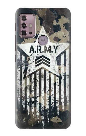 S3666 Camouflage de l'armée Etui Coque Housse pour Motorola Moto G30, G20, G10