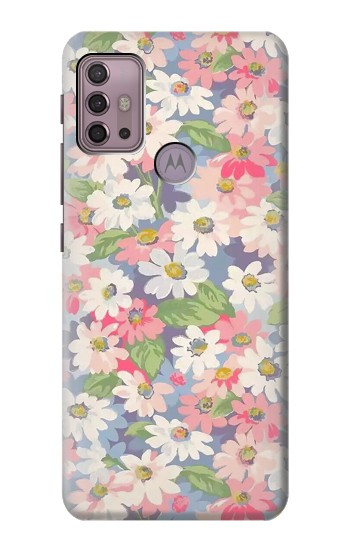 S3688 Motif d'art floral floral Etui Coque Housse pour Motorola Moto G30, G20, G10