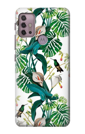 S3697 Oiseaux de la vie des feuilles Etui Coque Housse pour Motorola Moto G30, G20, G10