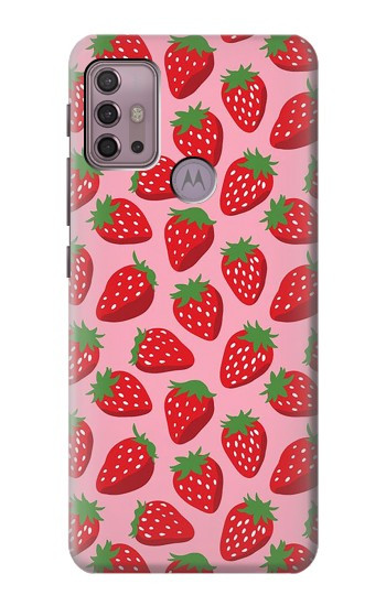 S3719 Modèle de fraise Etui Coque Housse pour Motorola Moto G30, G20, G10