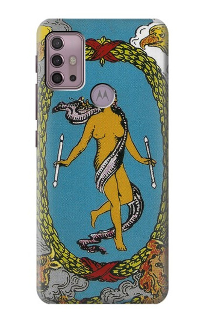 S3746 Carte de tarot le monde Etui Coque Housse pour Motorola Moto G30, G20, G10