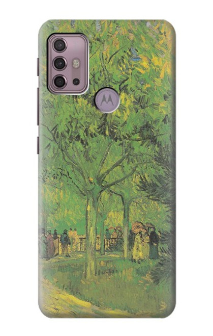 S3748 Van Gogh une ruelle dans un jardin public Etui Coque Housse pour Motorola Moto G30, G20, G10