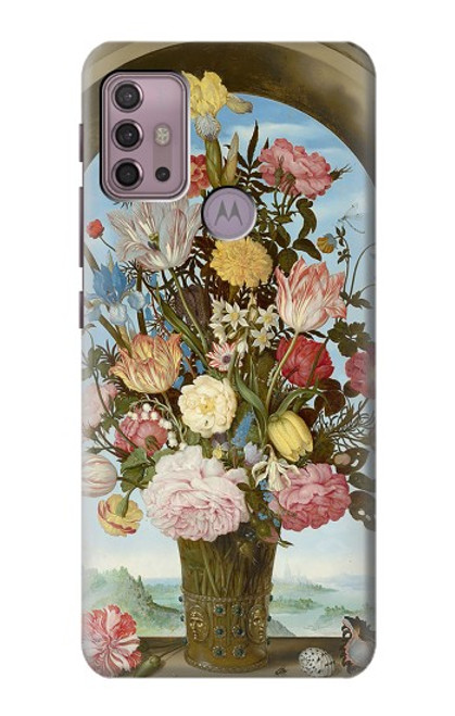 S3749 Vase de fleurs Etui Coque Housse pour Motorola Moto G30, G20, G10