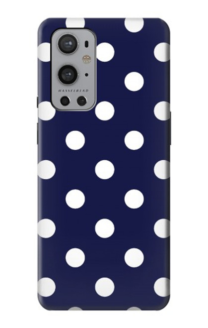 S3533 Bleu à pois Etui Coque Housse pour OnePlus 9 Pro