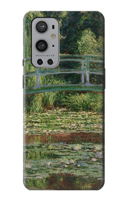 S3674 Claude Monet La passerelle japonaise et la piscine de nénuphars Etui Coque Housse pour OnePlus 9 Pro
