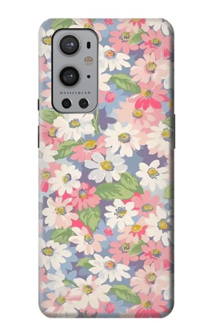 S3688 Motif d'art floral floral Etui Coque Housse pour OnePlus 9 Pro