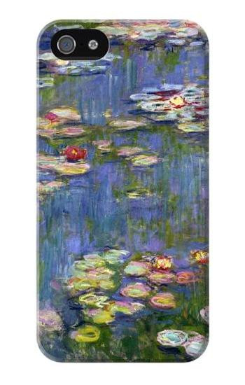 S0997 Claude Monet Water Lilies Etui Coque Housse pour iPhone 5 5S SE