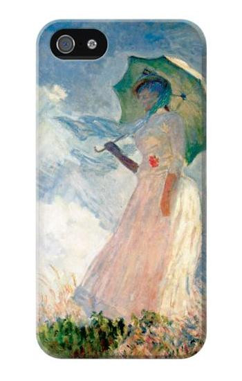 S0998 Claude Monet Woman with a Parasol Etui Coque Housse pour iPhone 5 5S SE
