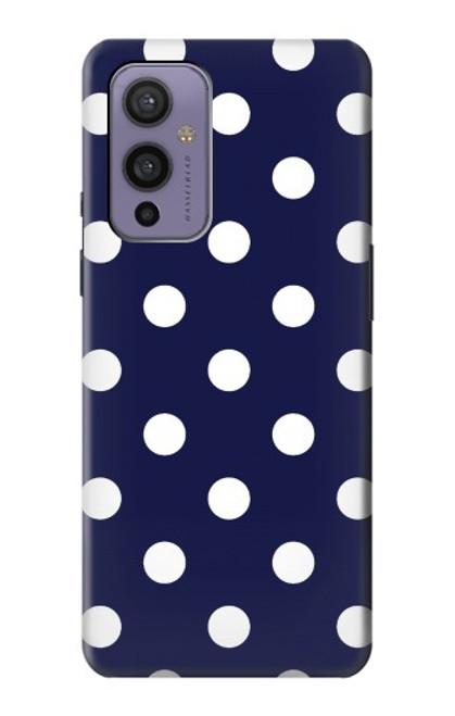 S3533 Bleu à pois Etui Coque Housse pour OnePlus 9