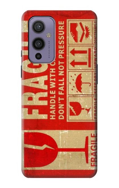 S3552 Millésime Étiquette fragile Etui Coque Housse pour OnePlus 9