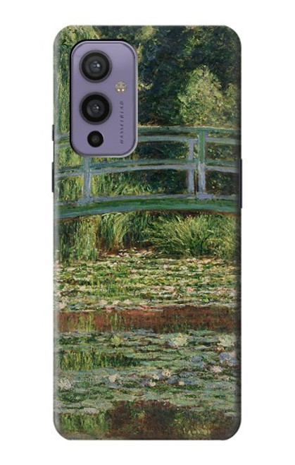S3674 Claude Monet La passerelle japonaise et la piscine de nénuphars Etui Coque Housse pour OnePlus 9
