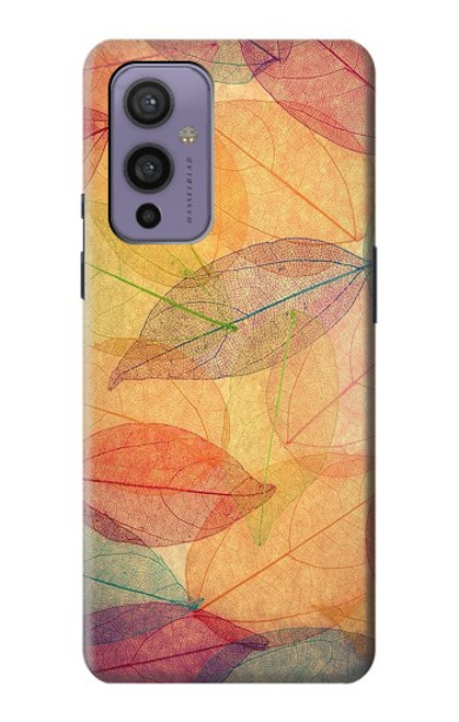 S3686 Automne Feuille Automne Etui Coque Housse pour OnePlus 9