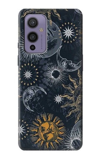 S3702 Lune et soleil Etui Coque Housse pour OnePlus 9