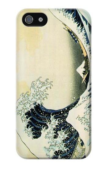 S1040 Hokusai The Great Wave of Kanagawa Etui Coque Housse pour iPhone 5 5S SE
