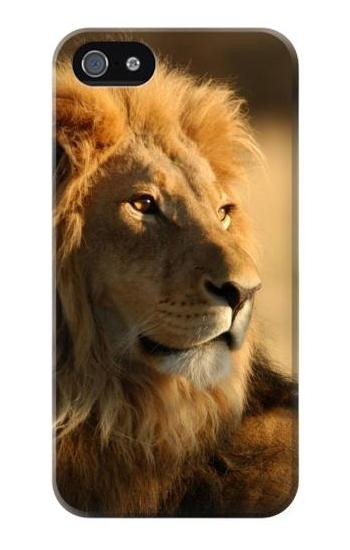 S1046 Lion King of Forest Etui Coque Housse pour iPhone 5 5S SE