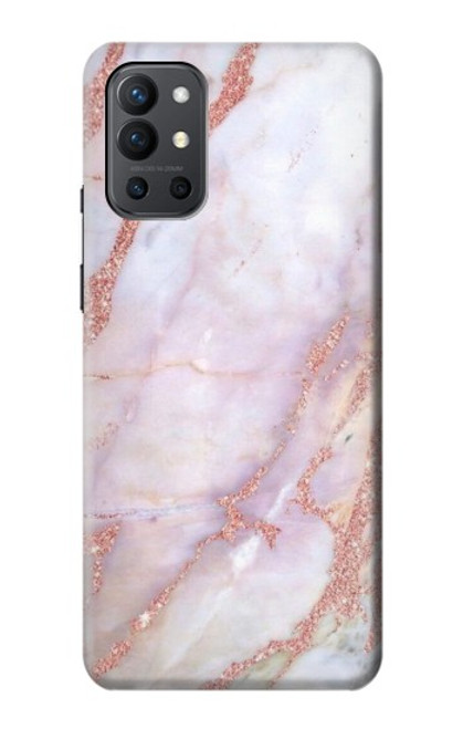 S3482 Imprimer Graphique marbre rose Etui Coque Housse pour OnePlus 9R