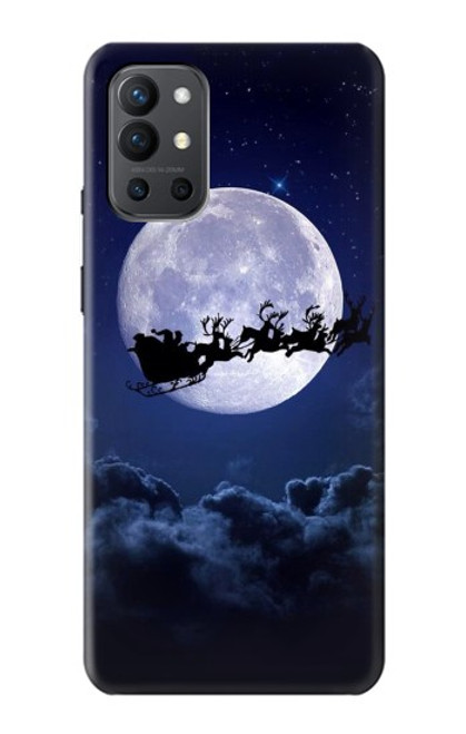 S3508 Noël Père Noël Lune Etui Coque Housse pour OnePlus 9R