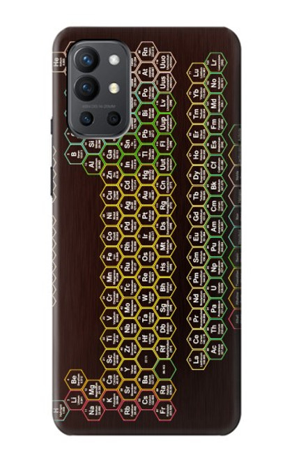 S3544 Néon Honeycomb Tableau périodique Etui Coque Housse pour OnePlus 9R
