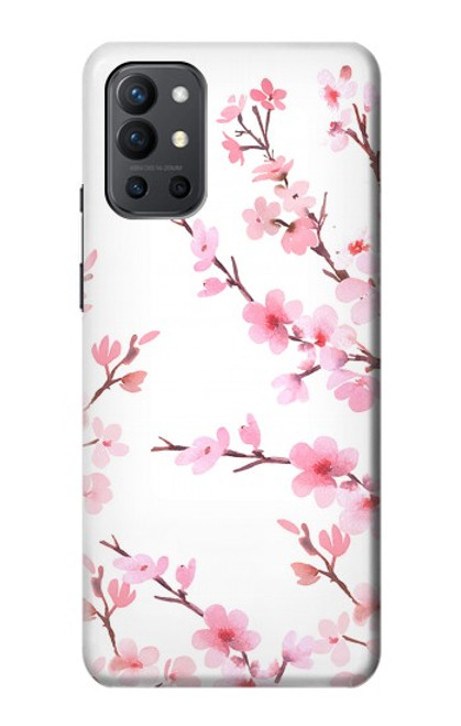 S3707 Fleur de cerisier rose fleur de printemps Etui Coque Housse pour OnePlus 9R