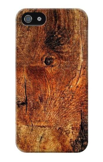 S1140 Wood Skin Graphic Etui Coque Housse pour iPhone 5 5S SE